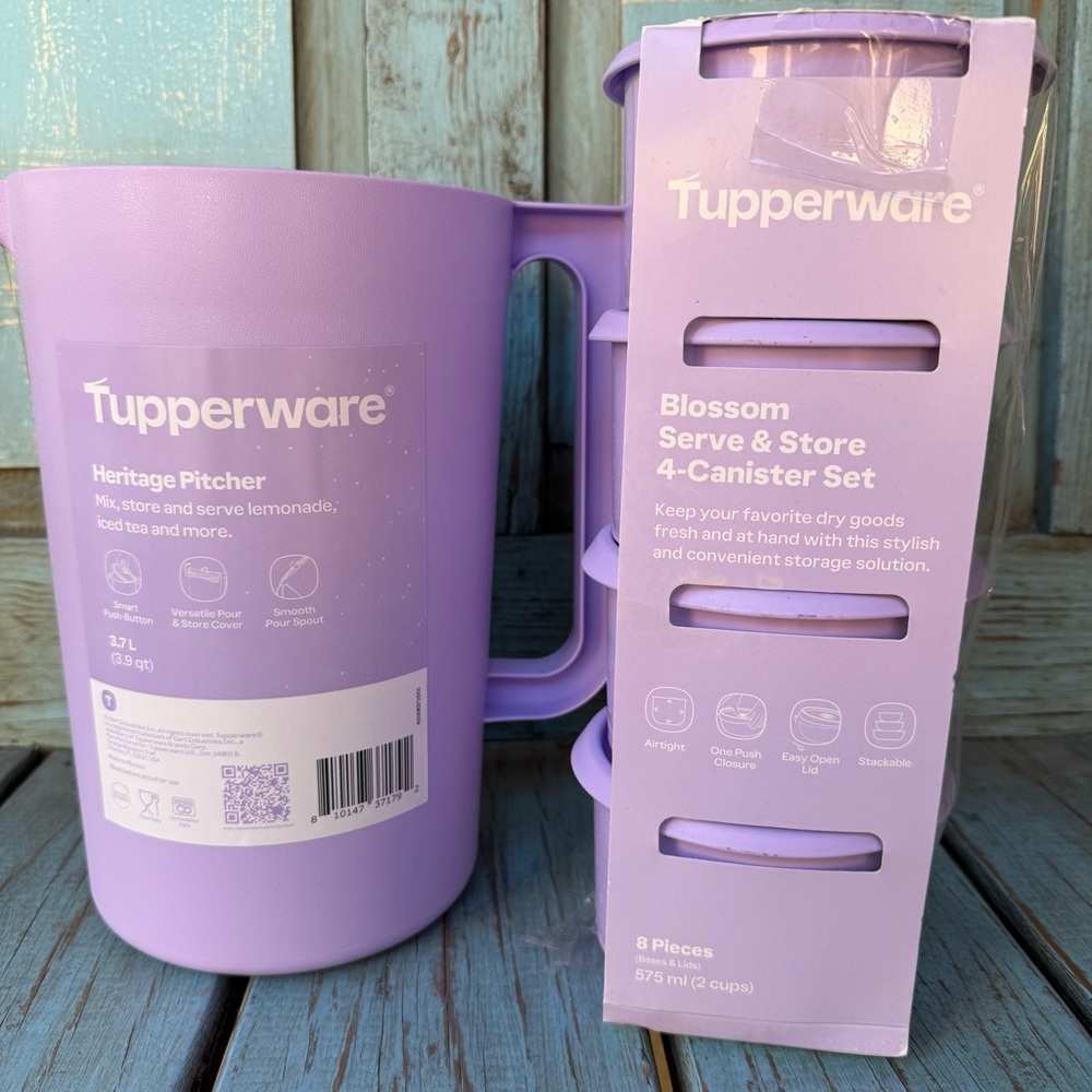 Tupperware Pitcher Canister set - Picture 2 of 2